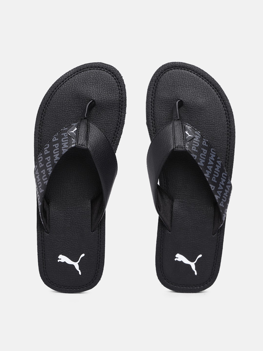 

Puma Men Black Printed Thong Flip-Flops
