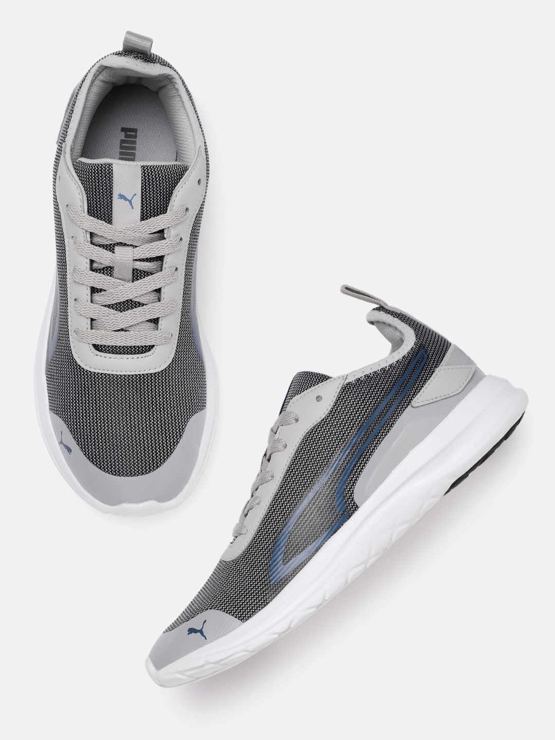 

Puma Men Grey Solid Sneakers