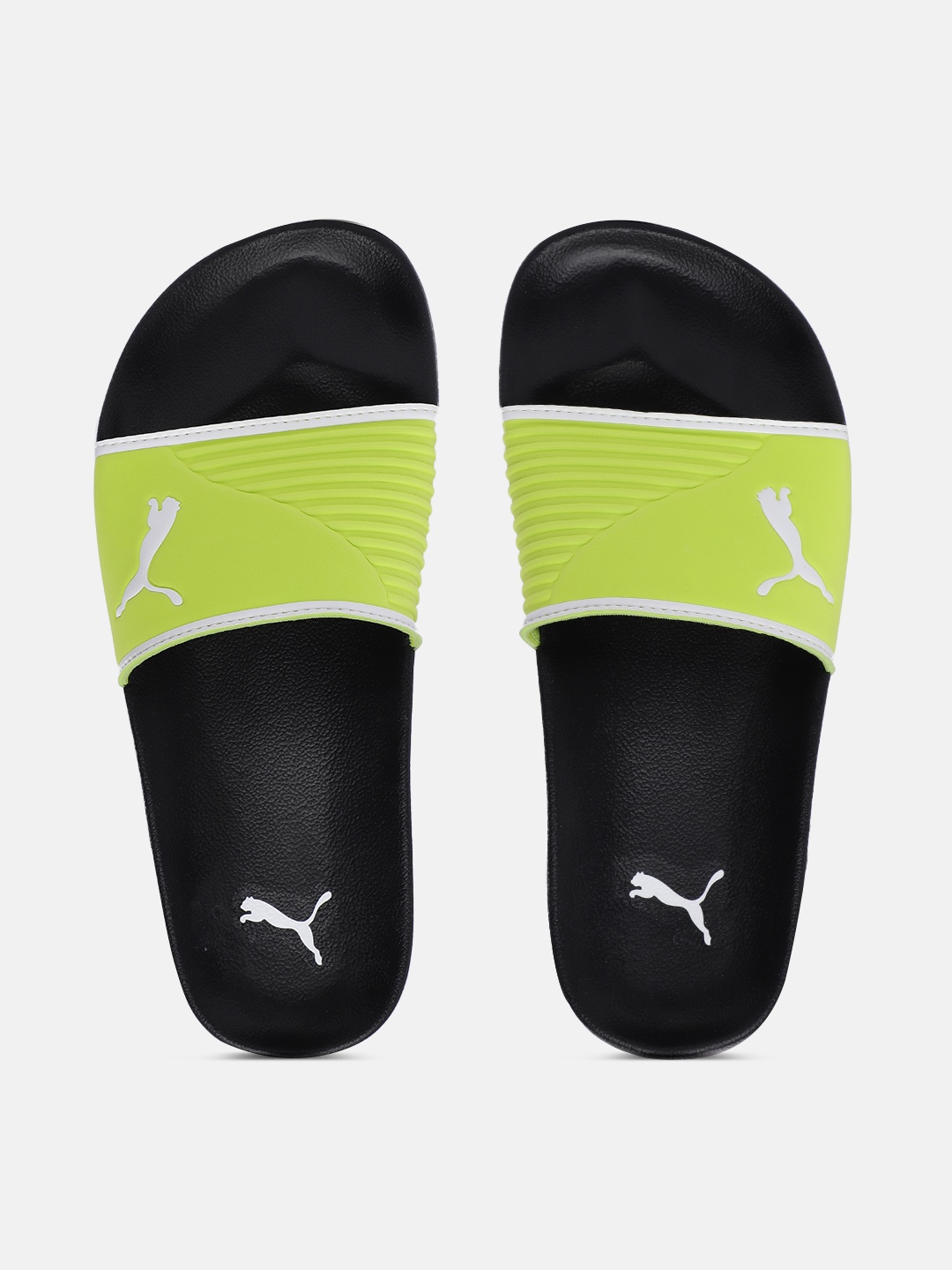 

Puma Unisex Lime Green Leadcat 2.0 Shower Sliders