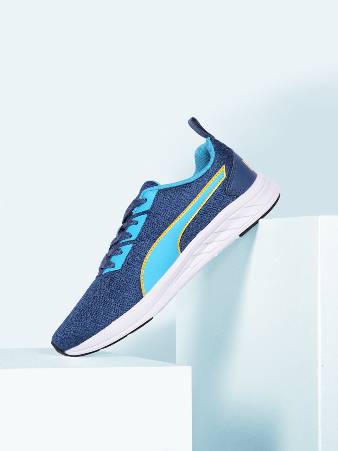 

Puma Men Blue Solid Joy Run Running Shoes