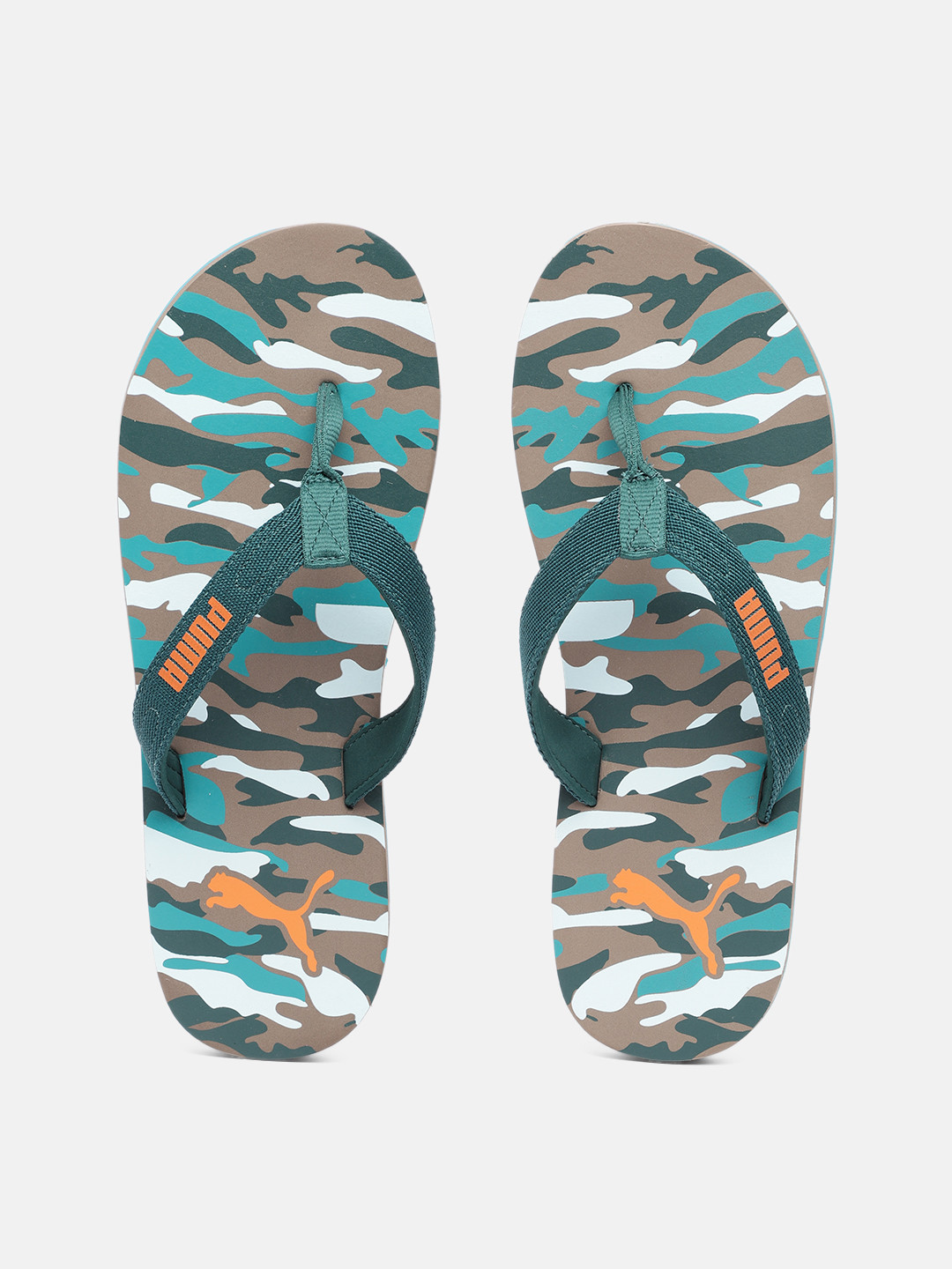 

Puma Men Green Printed Oneder V2 Thong Flip-Flops
