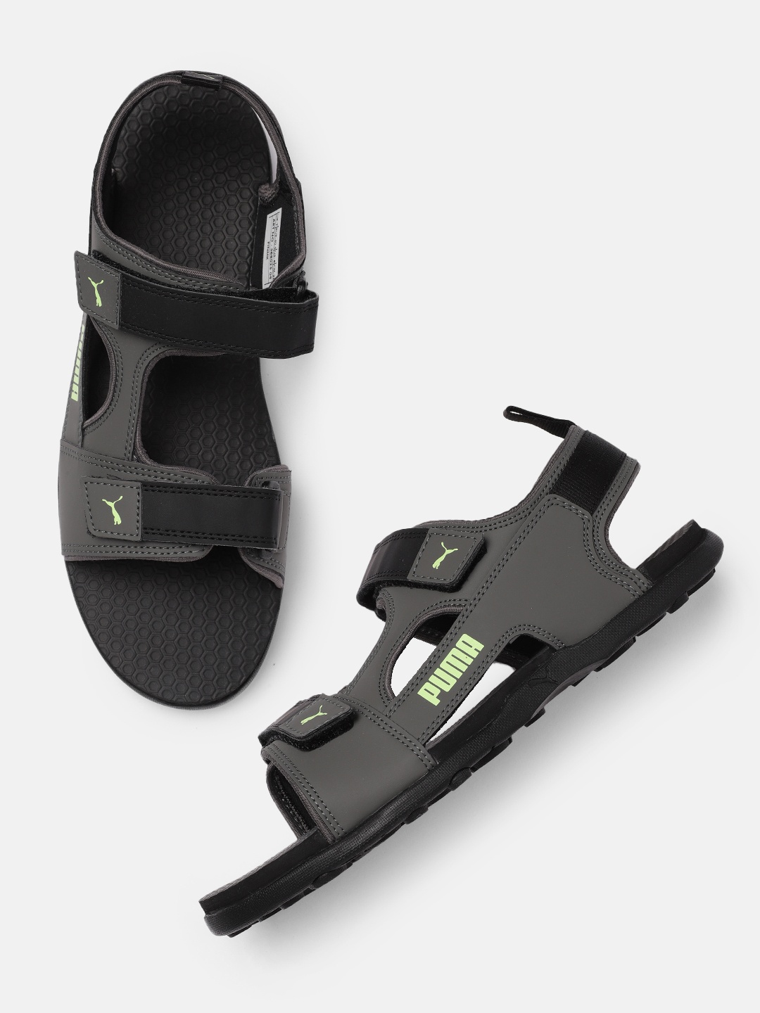 

Puma Men Grey & Black Outstretch V2 Sports Sandals