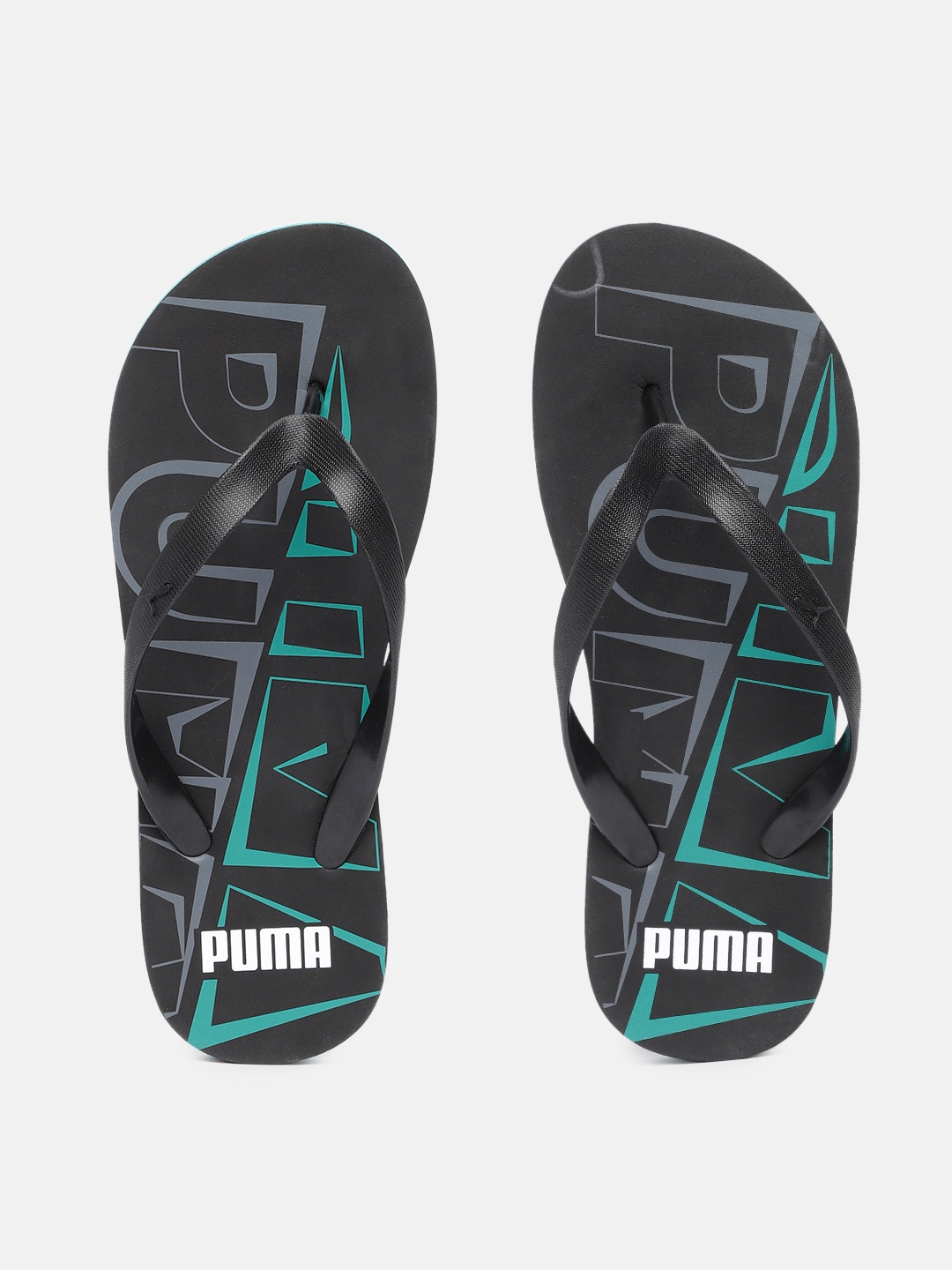

Puma Men Black Printed Thong Flip-Flops