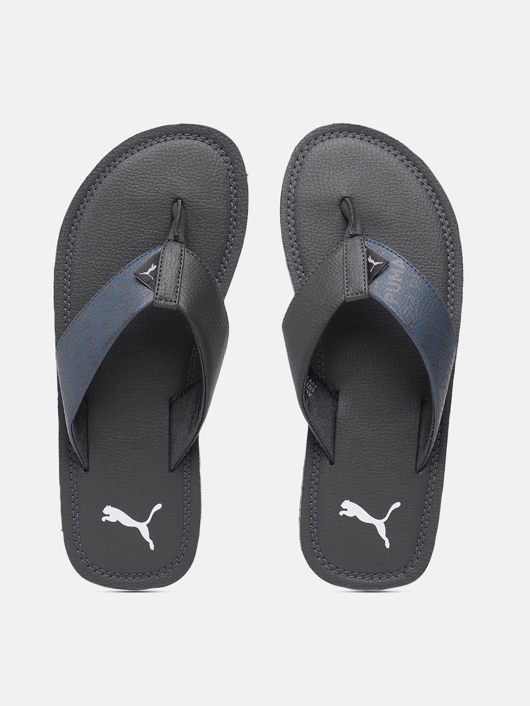 

Puma Men Grey Linking Thong Flip-Flops