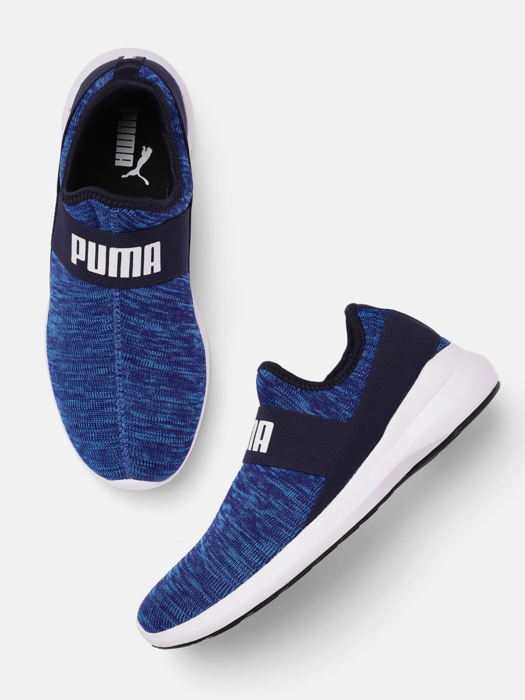 

Puma Men Blue Pacer v2 Slip-On Sneakers