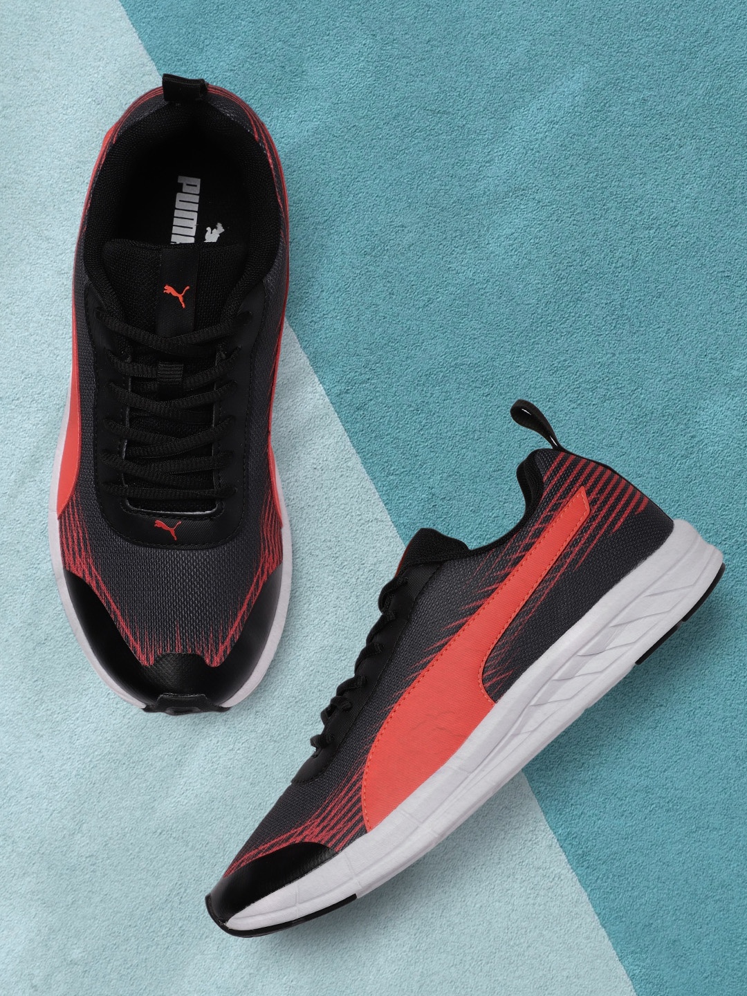 

Puma Men Black Velocity Running Shoes