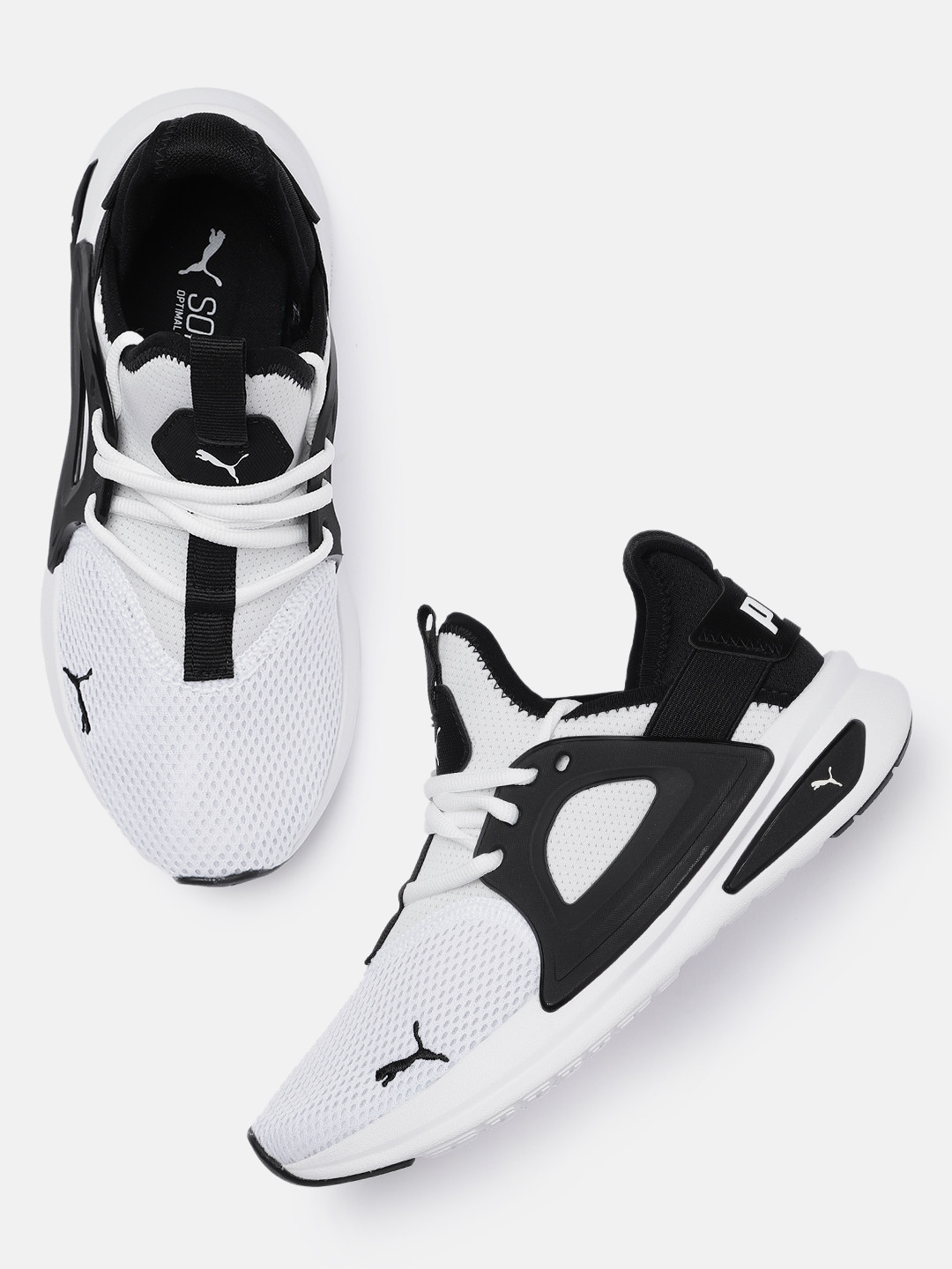 

Puma Unisex White Textile Softride Enzo Evo Running Shoes