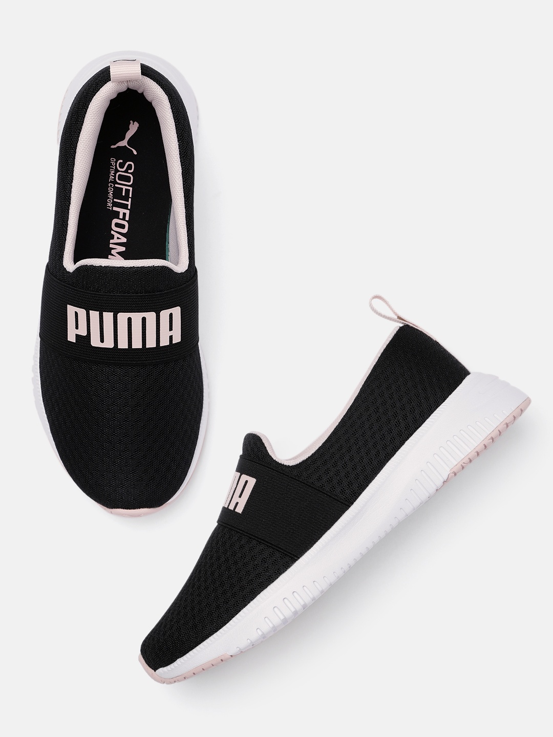 

Puma Unisex Black Flyer Flex Strap Running Shoes