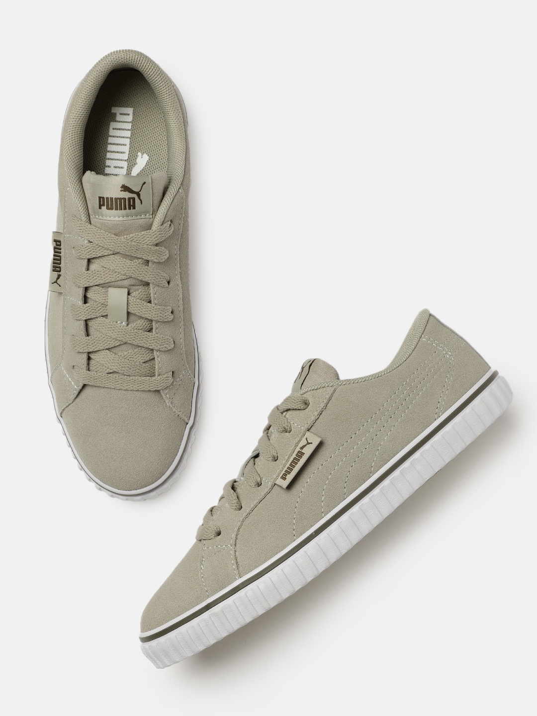 

Puma Unisex Olive Green Suede Ever Lopro SD Sneakers
