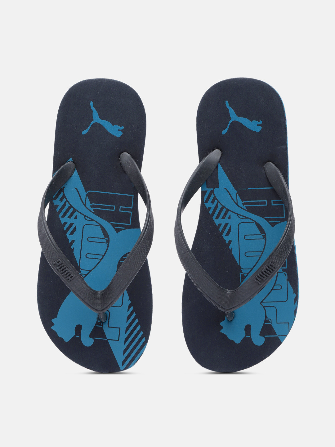 

Puma Men Navy Blue Printed Thong Flip-Flops