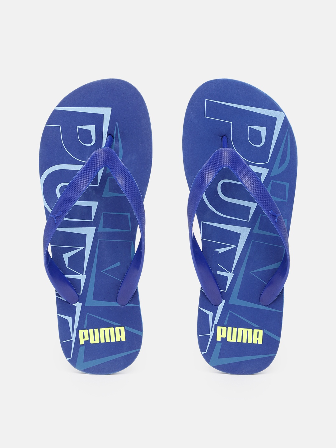 

Puma Men Blue Brand Logo Printed Thong Flip-Flops