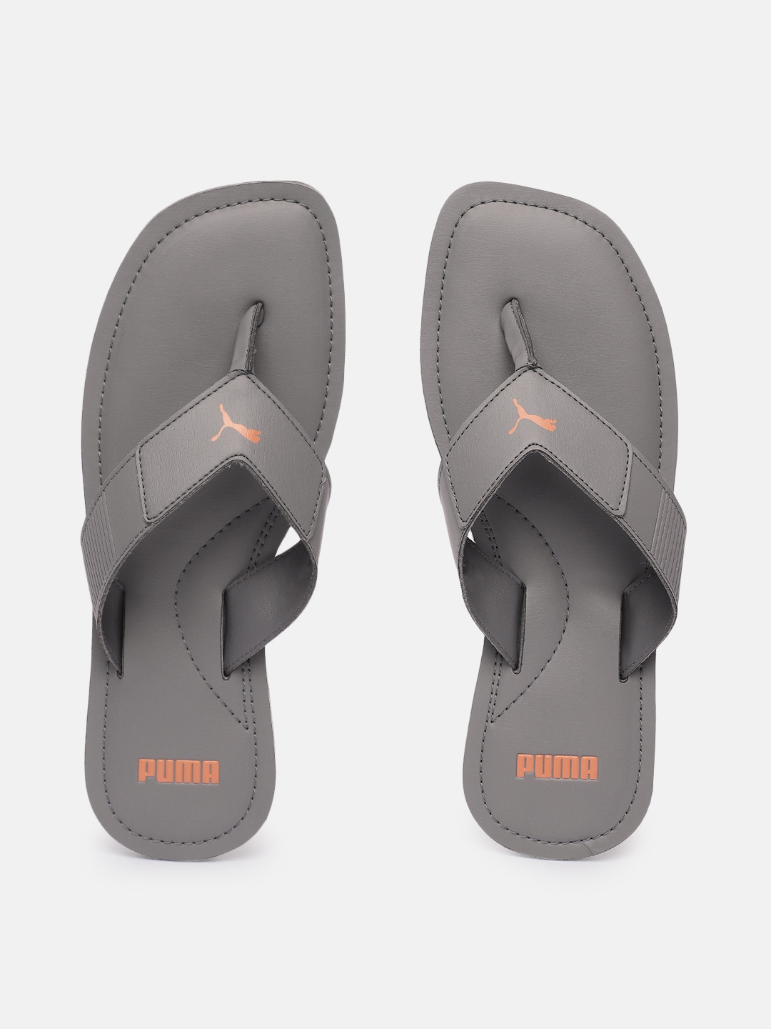 

Puma Men Grey Caper V3 Thong Flip-Flops