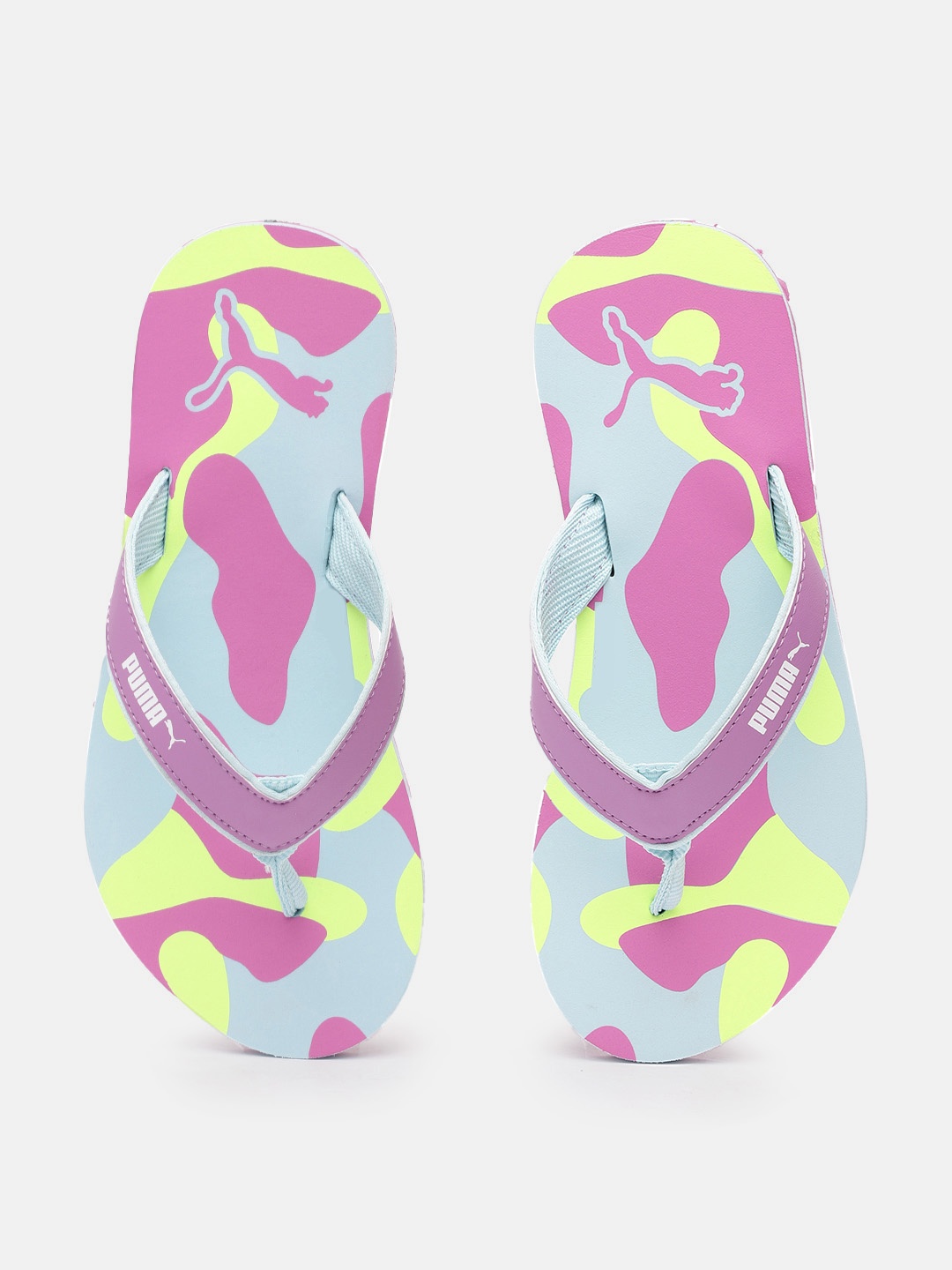 

Puma Unisex Multicoloured Abstract Printed Thong Flip-Flops, Multi