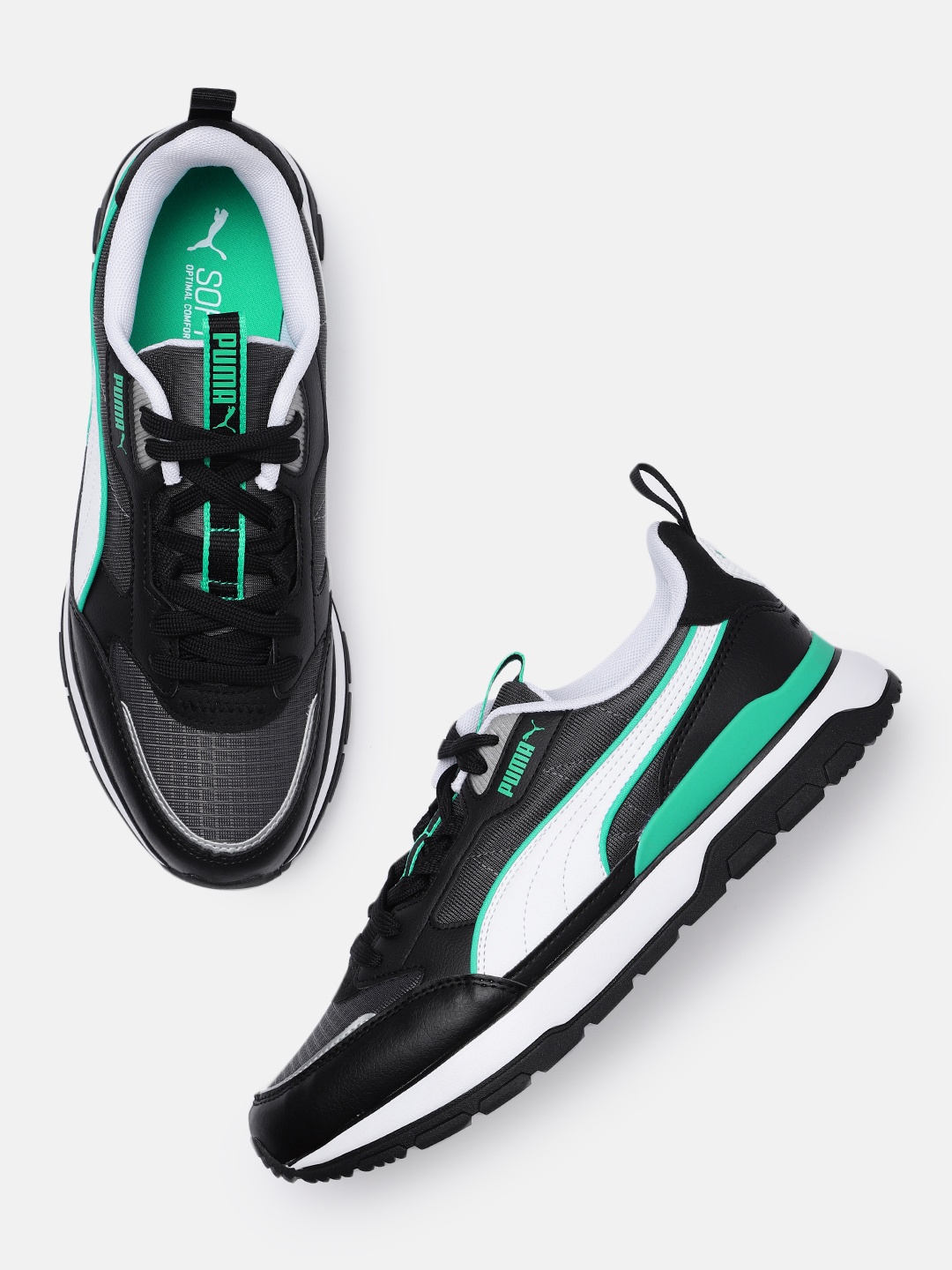 

Puma Unisex Black R78 Trek Colourblocked Sneakers