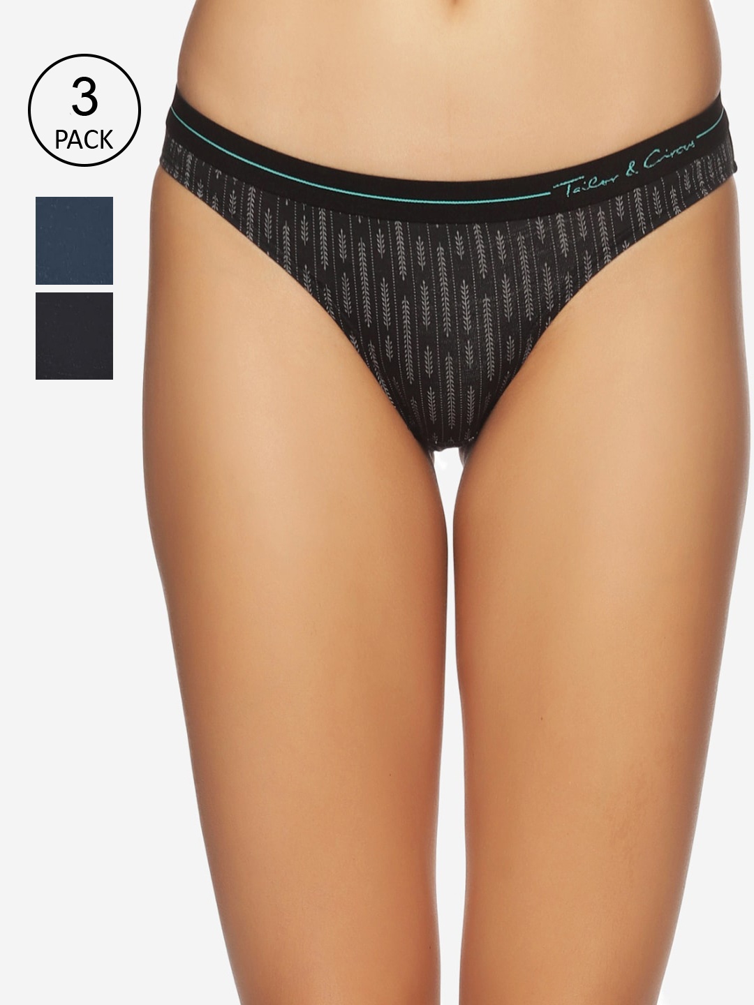 

Tailor & Circus Pack Of 3 Assorted Anti-Bacterial Bikini Brief