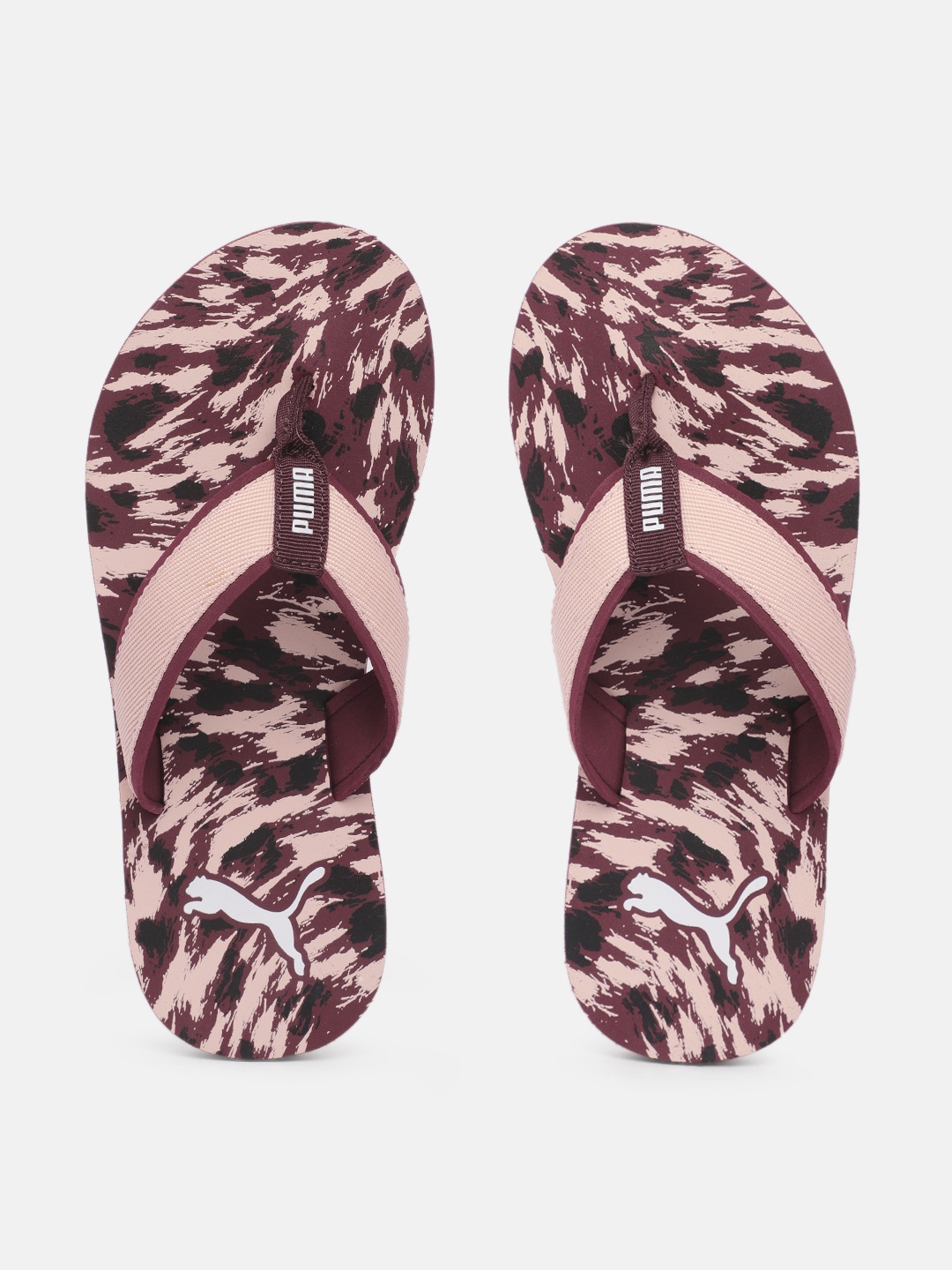 

Puma Women Purple & Pink Printed Sofi V5 Thong Flip-Flops