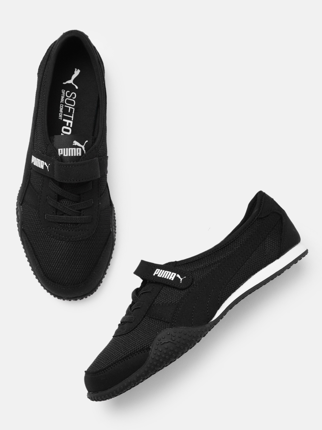 

Puma Women Black Bella Velcro Slip-on Sneakers