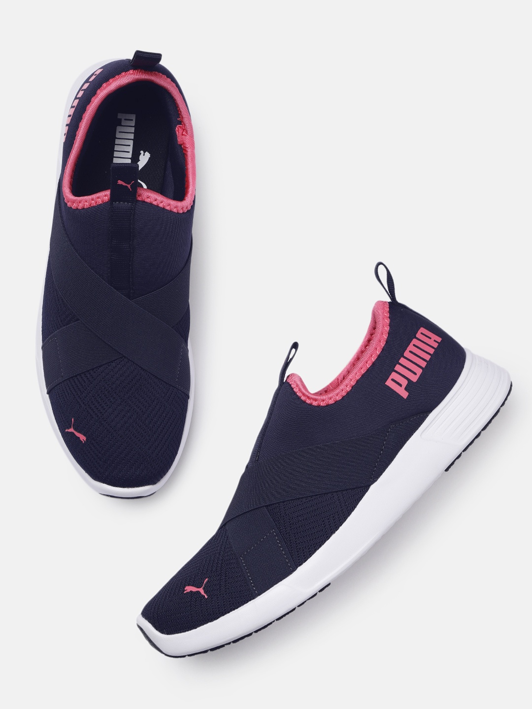 

Puma Women Casey Rev Slip-On Sneakers, Navy blue