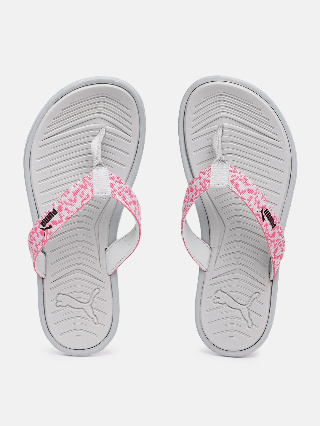 

Puma Women Grey Printed Thong Flip-Flops