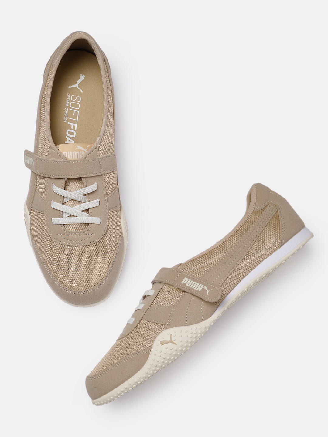 

Puma Women Beige Solid Sneakers