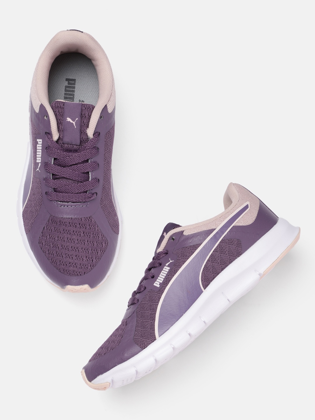

Puma Women Trackracer 2.0 Striped Sneakers, Purple