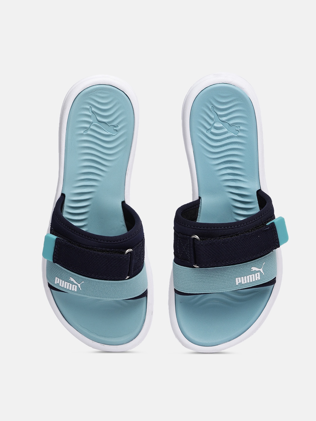 

Puma Women Blue Solid Sliders