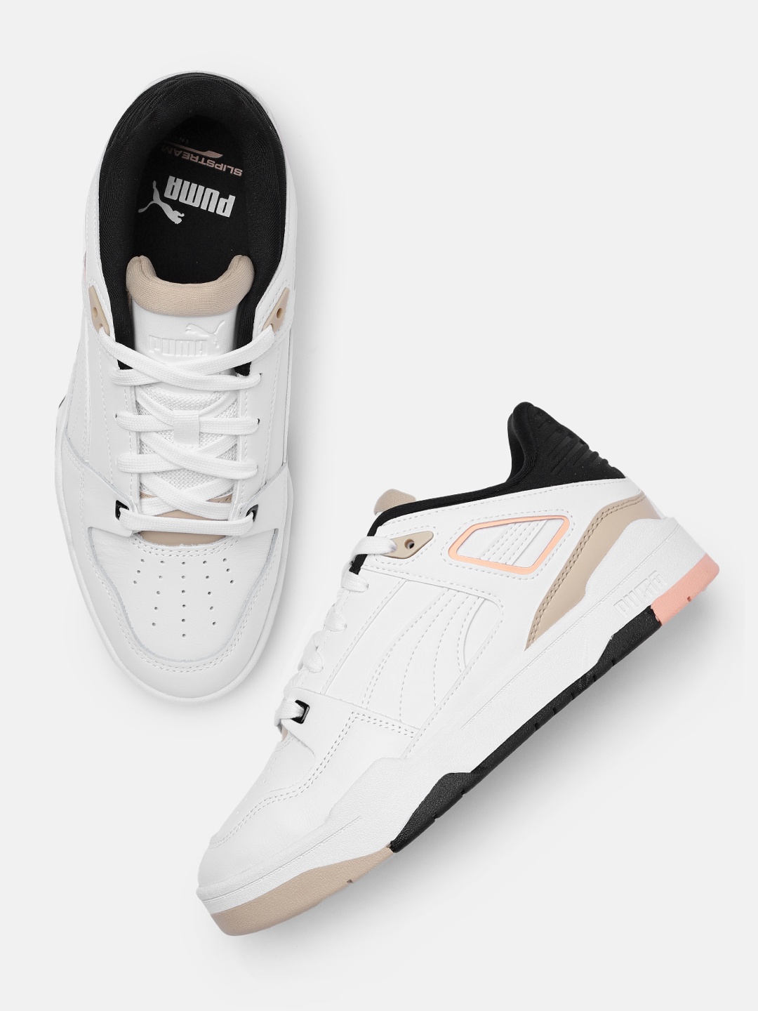 

Puma Women White Slipstream Sneakers
