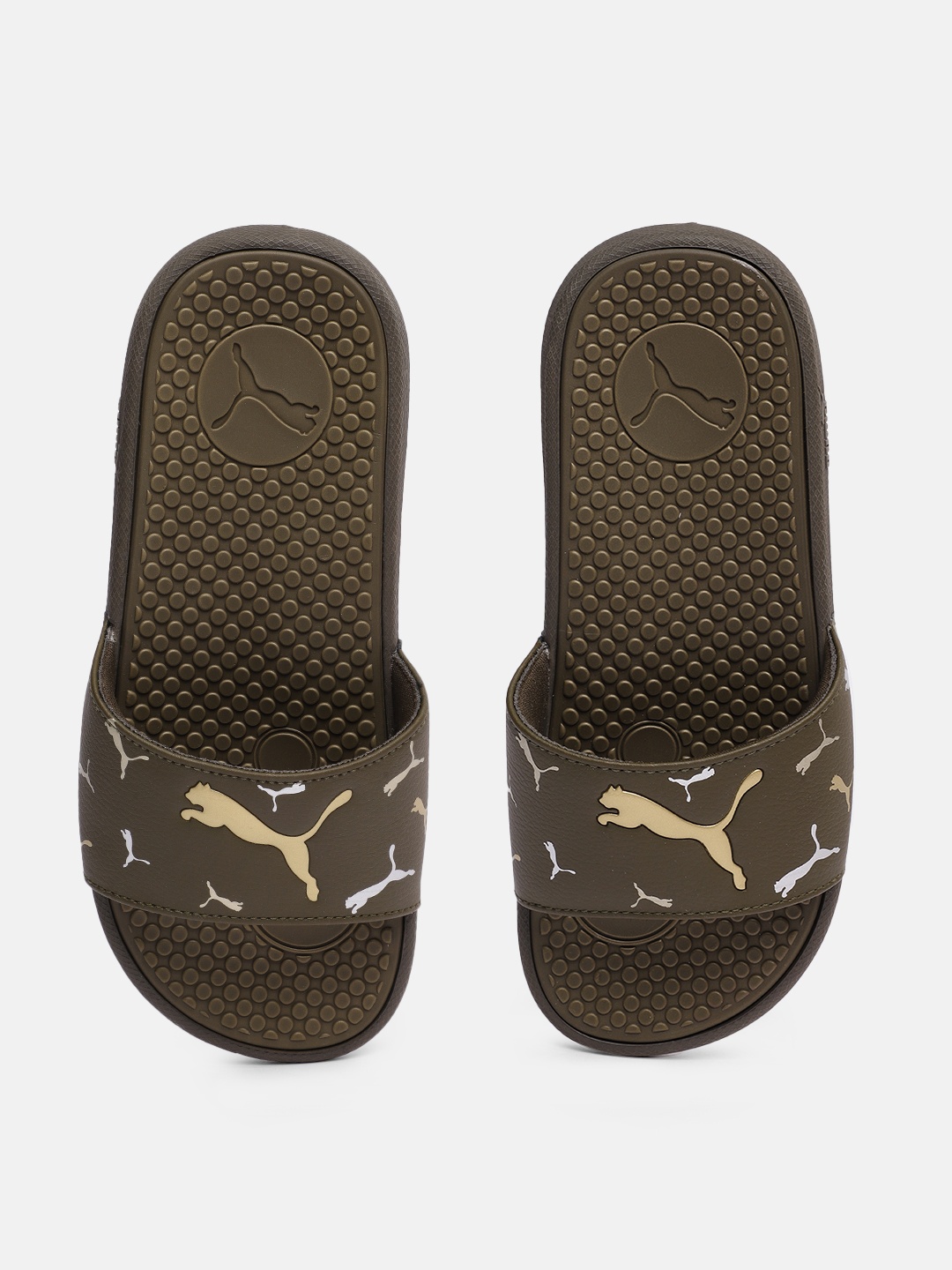 

Puma Women Green Printed Cool Cat Toss Sliders