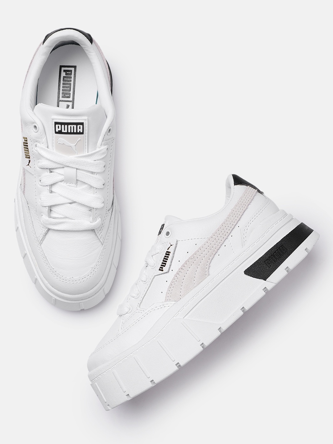 

Puma Women Leather Sneakers, White