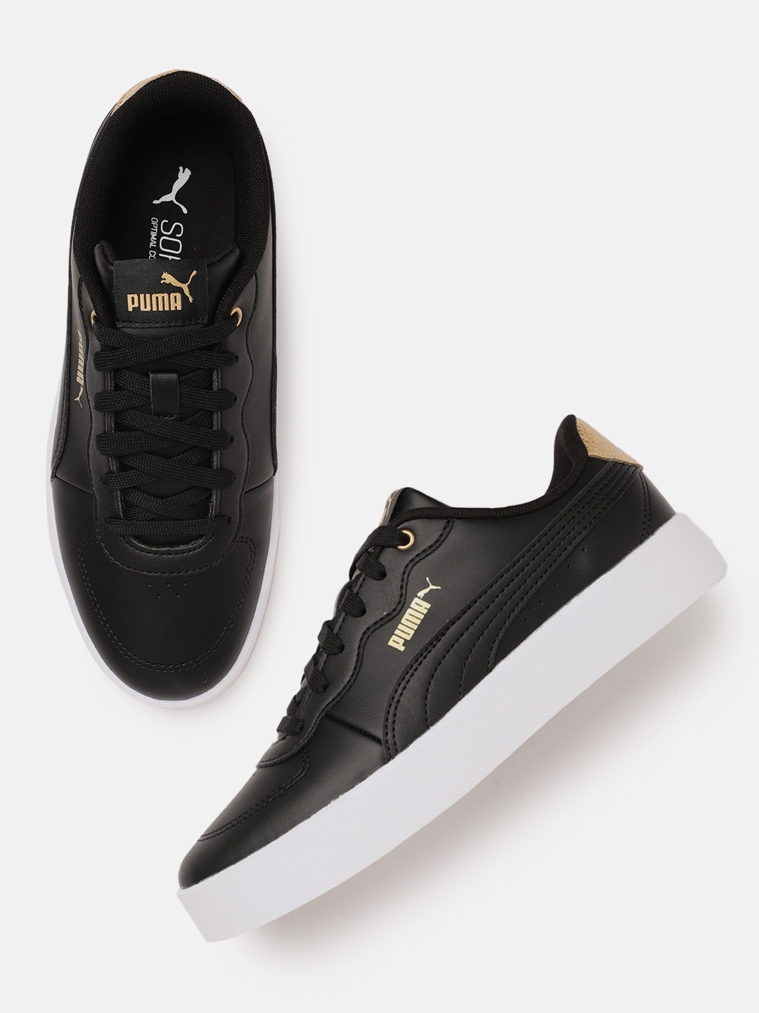 

Puma Women Black Skye Clean Distressed Sneakers