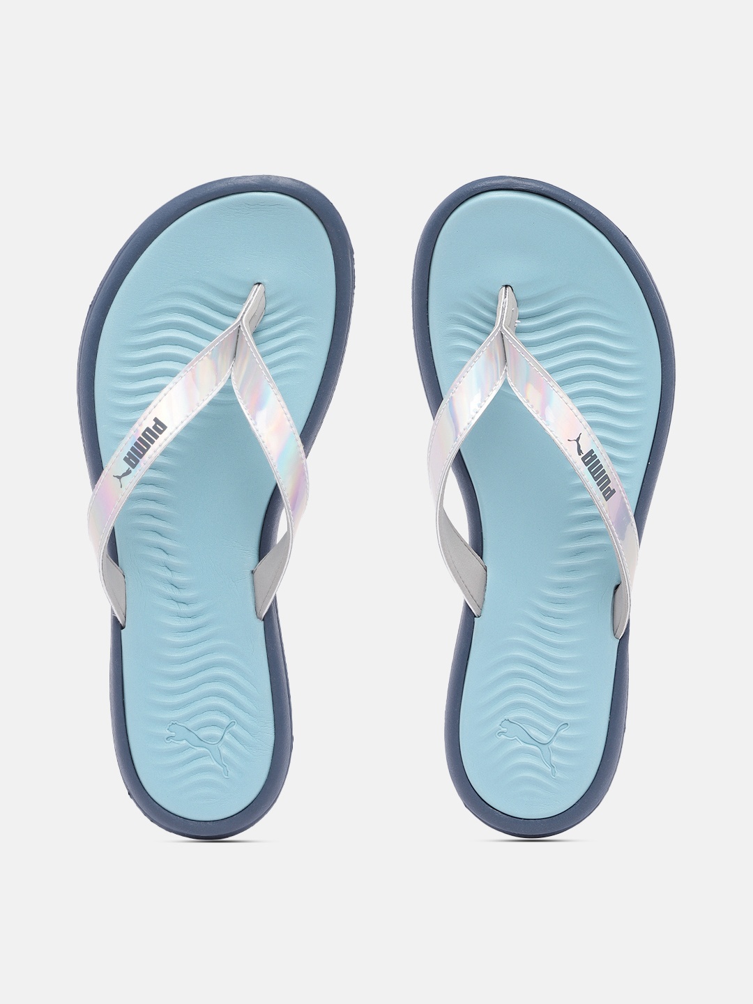 

Puma Women Silvia Thong Flip-Flops, Silver