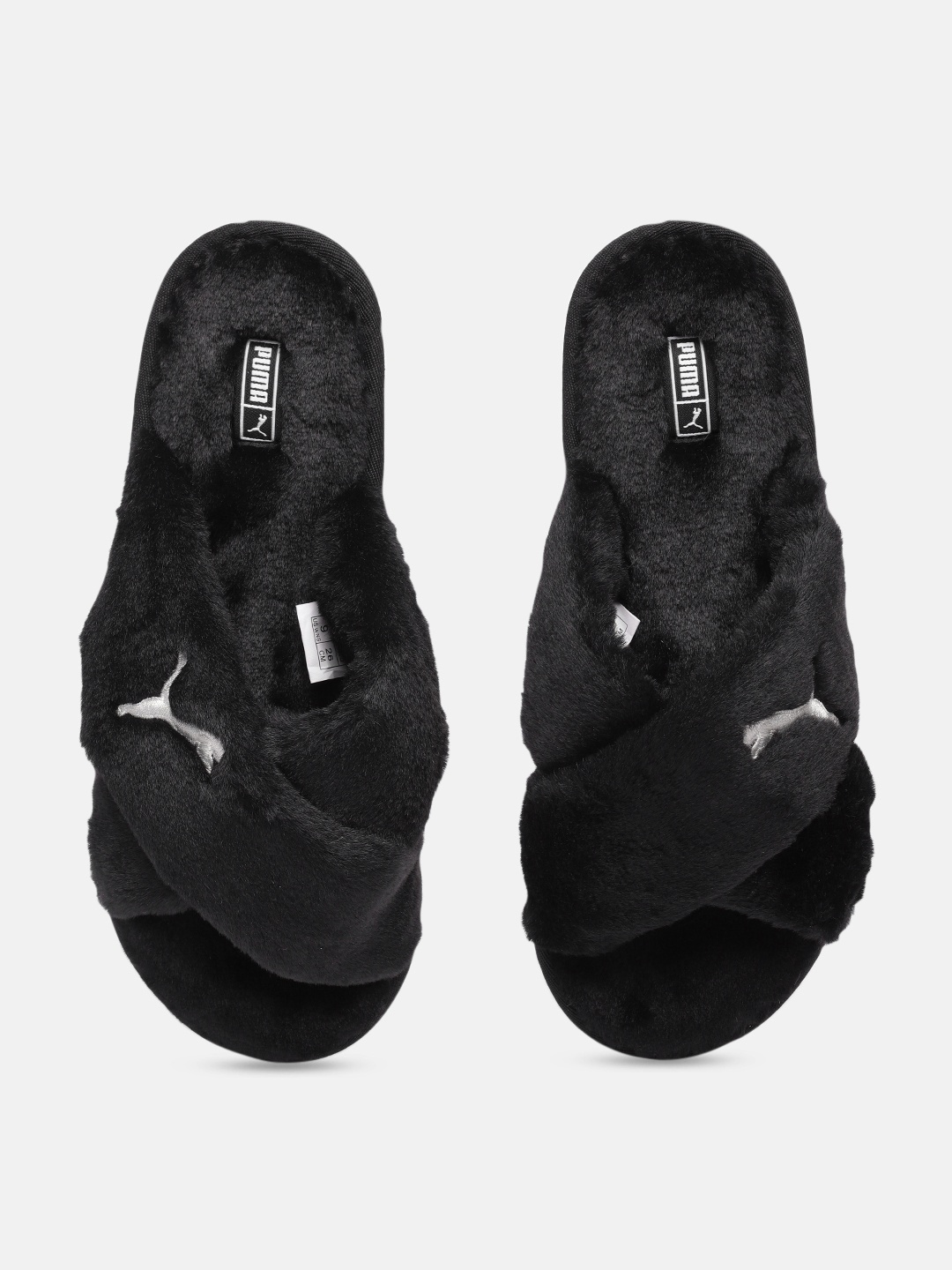 

Puma Women Black Fluff X Strap Open Toe Flats