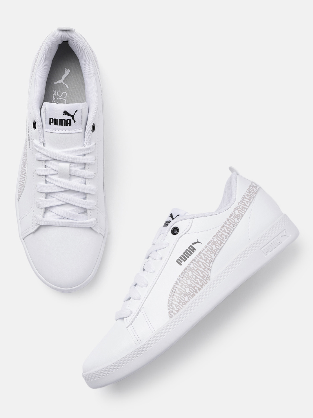 

Puma Women White Smash V2 Mono SoftFoam Sneakers