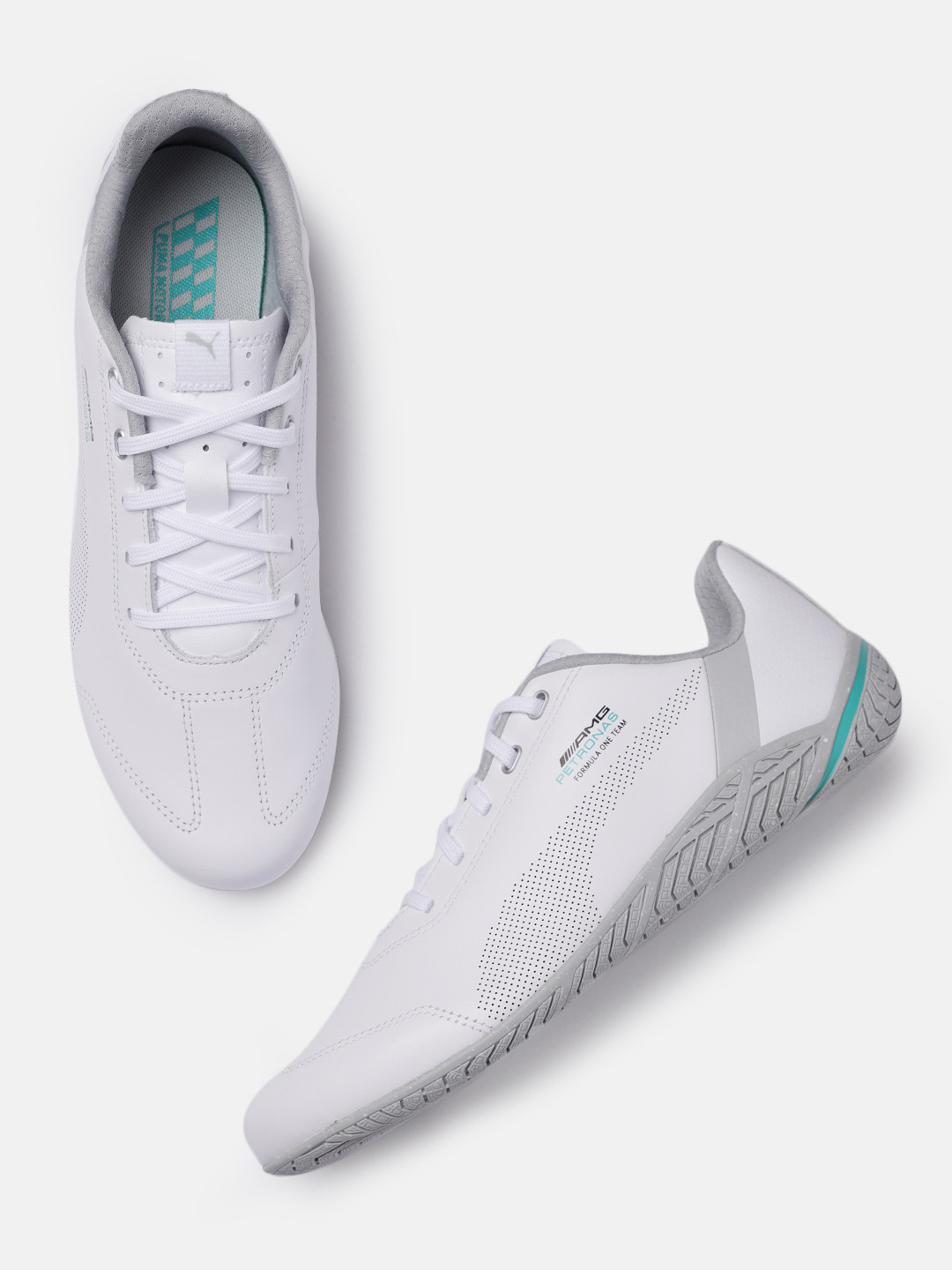 

PUMA Motorsport Unisex White Mercedes AMG Petronas F1 Ridge Cat Sneakers