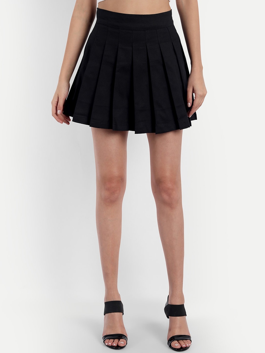 

Emprall Women Black Solid Flared Skirts