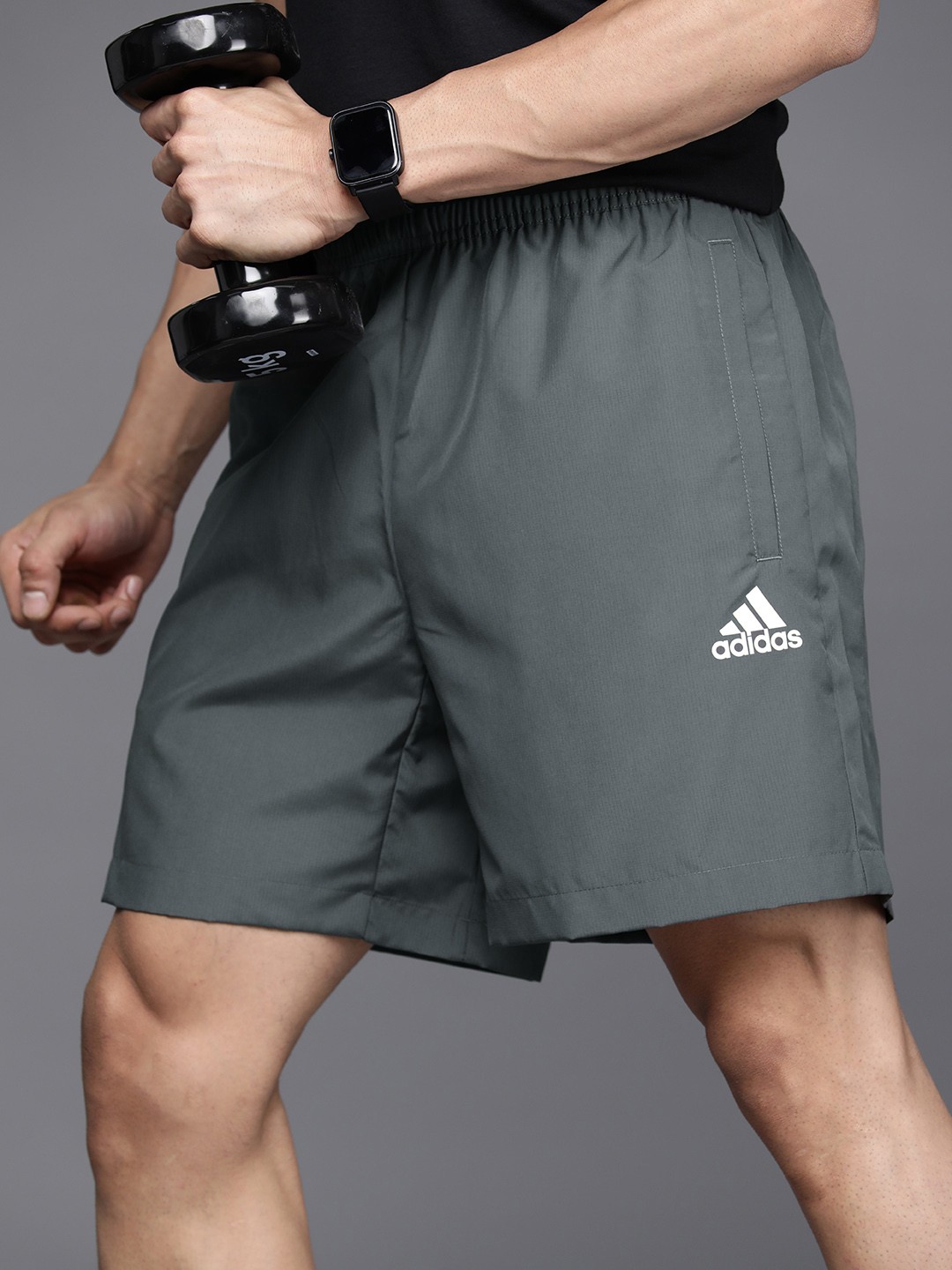 

ADIDAS Men IN SMU WV Aeroready Sports Shorts, Grey