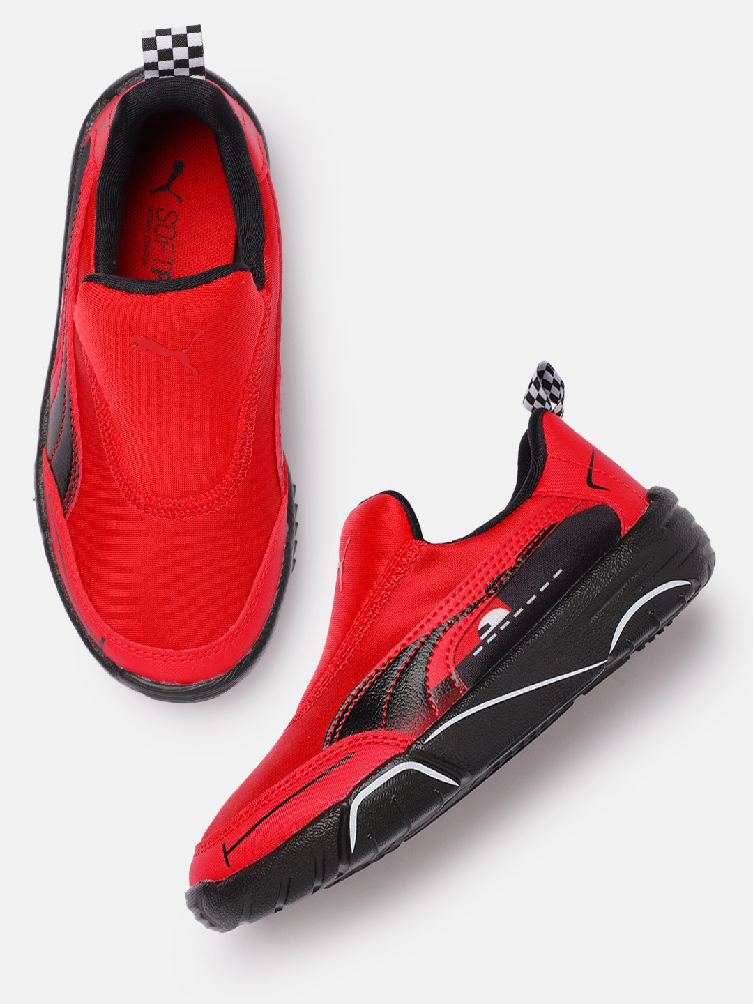 

PUMA Motorsport Unisex Kids Red Ferrari Bao Kart SoftFoam Slip-On Sneakers