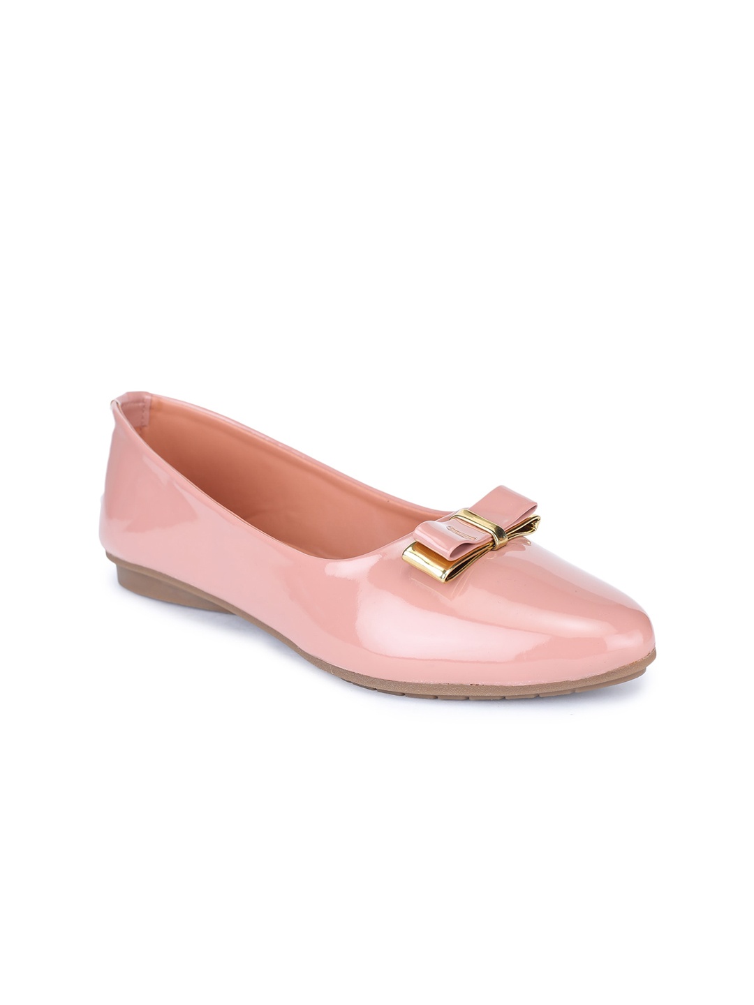 

WOMENS BERRY Women Pink Colourblocked Ballerinas with Buckles Flats