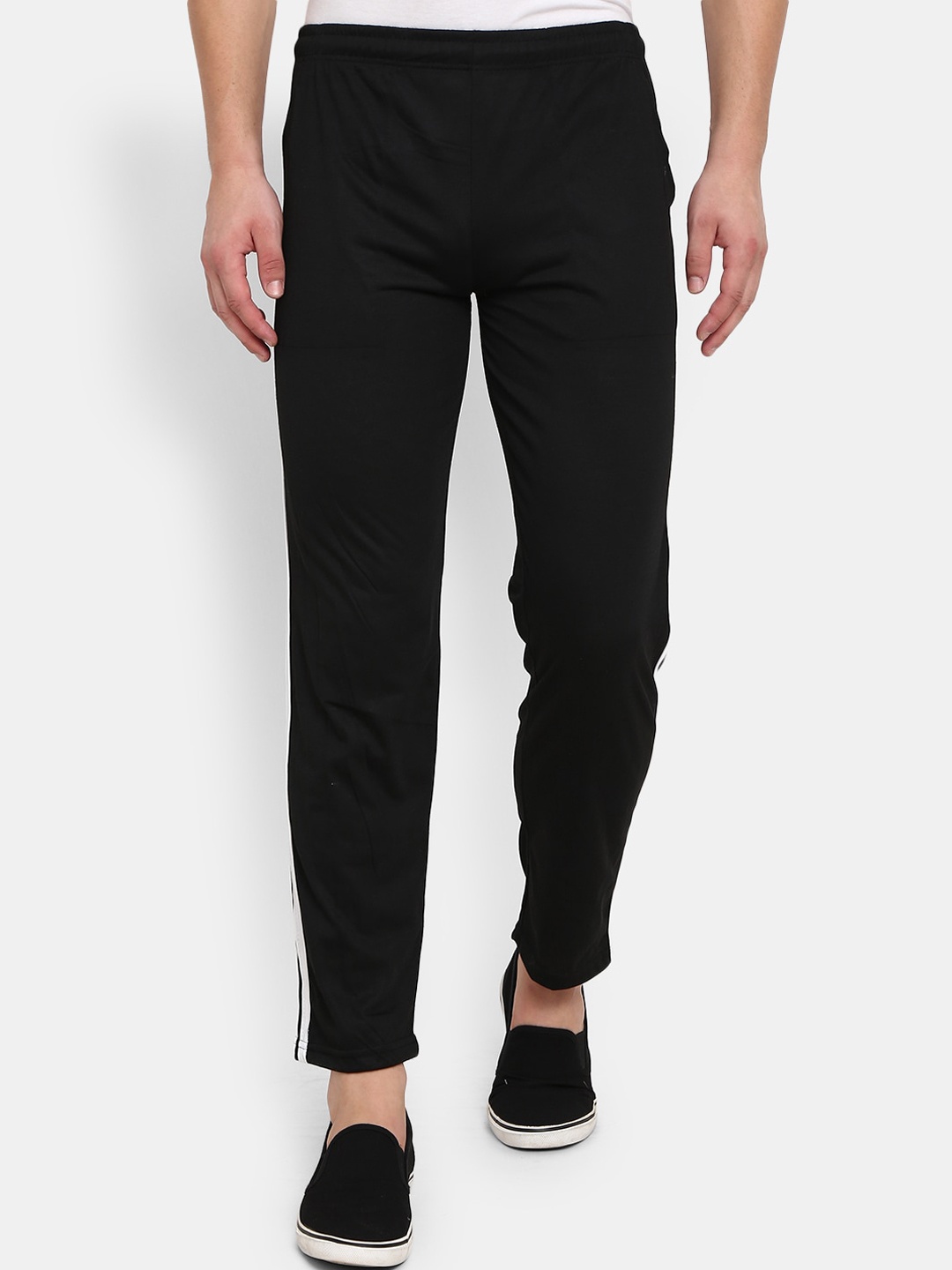 

V-Mart Men Black Solid Track Pants