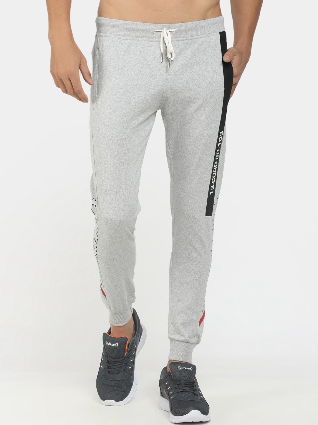 

V-Mart Men Grey Printed Twill Joggers