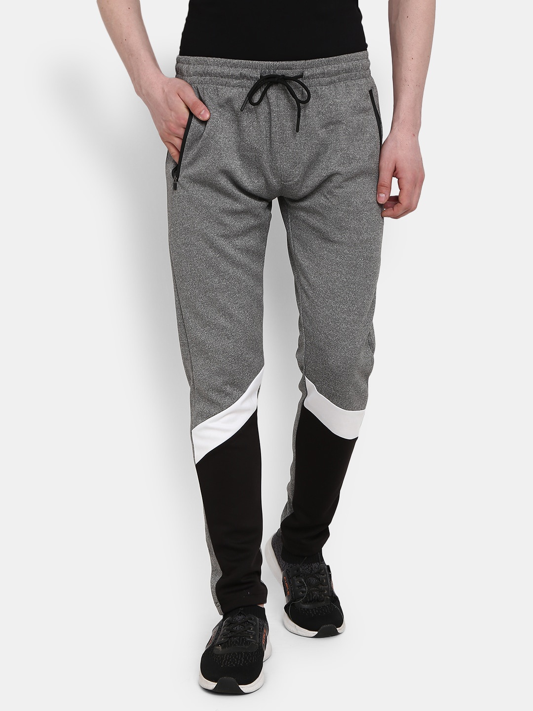 

V-Mart Men Grey Solid Track Pants