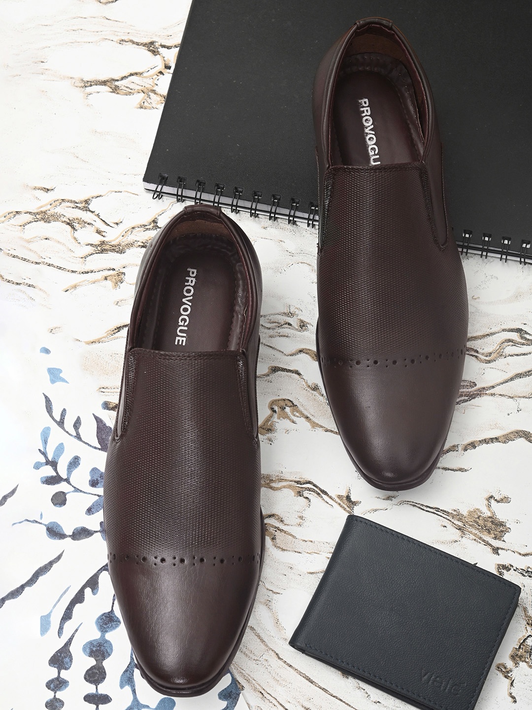 

Provogue Men Brown Solid Formal Loafers
