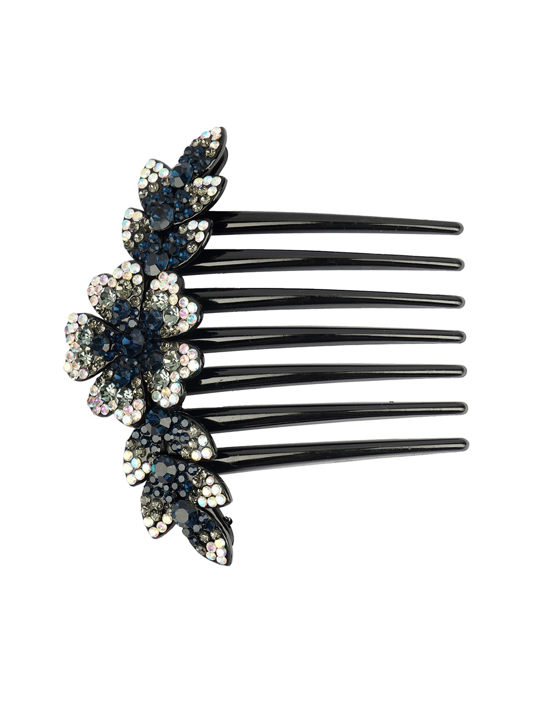 

MIZORRI Women Blue & Black Embellished Hair Accessory Set of