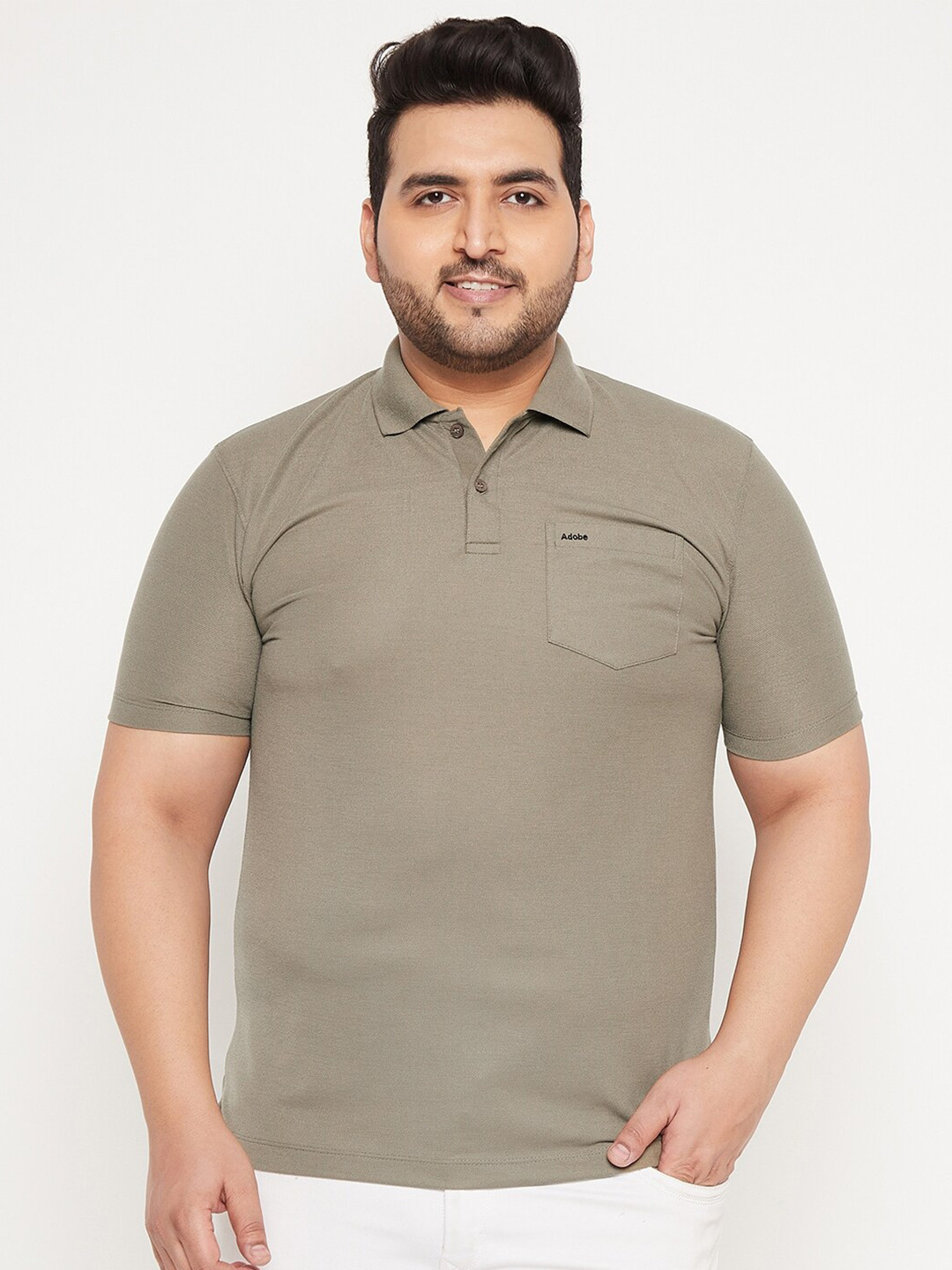 

Adobe Men Brown & london fog Polo Collar T-shirt
