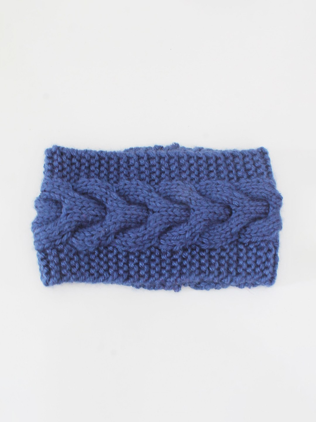 

Woonie Girls Blue Self Design Ear Warm Headband