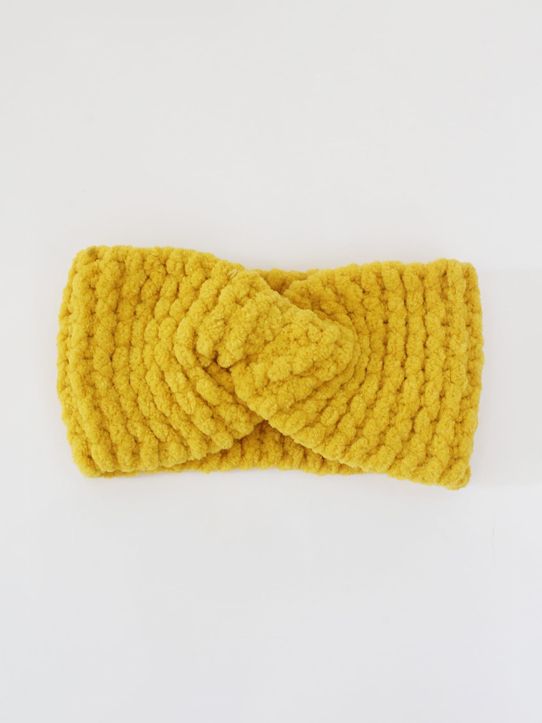 

Woonie Girls Yellow Twisted Bandana Headband