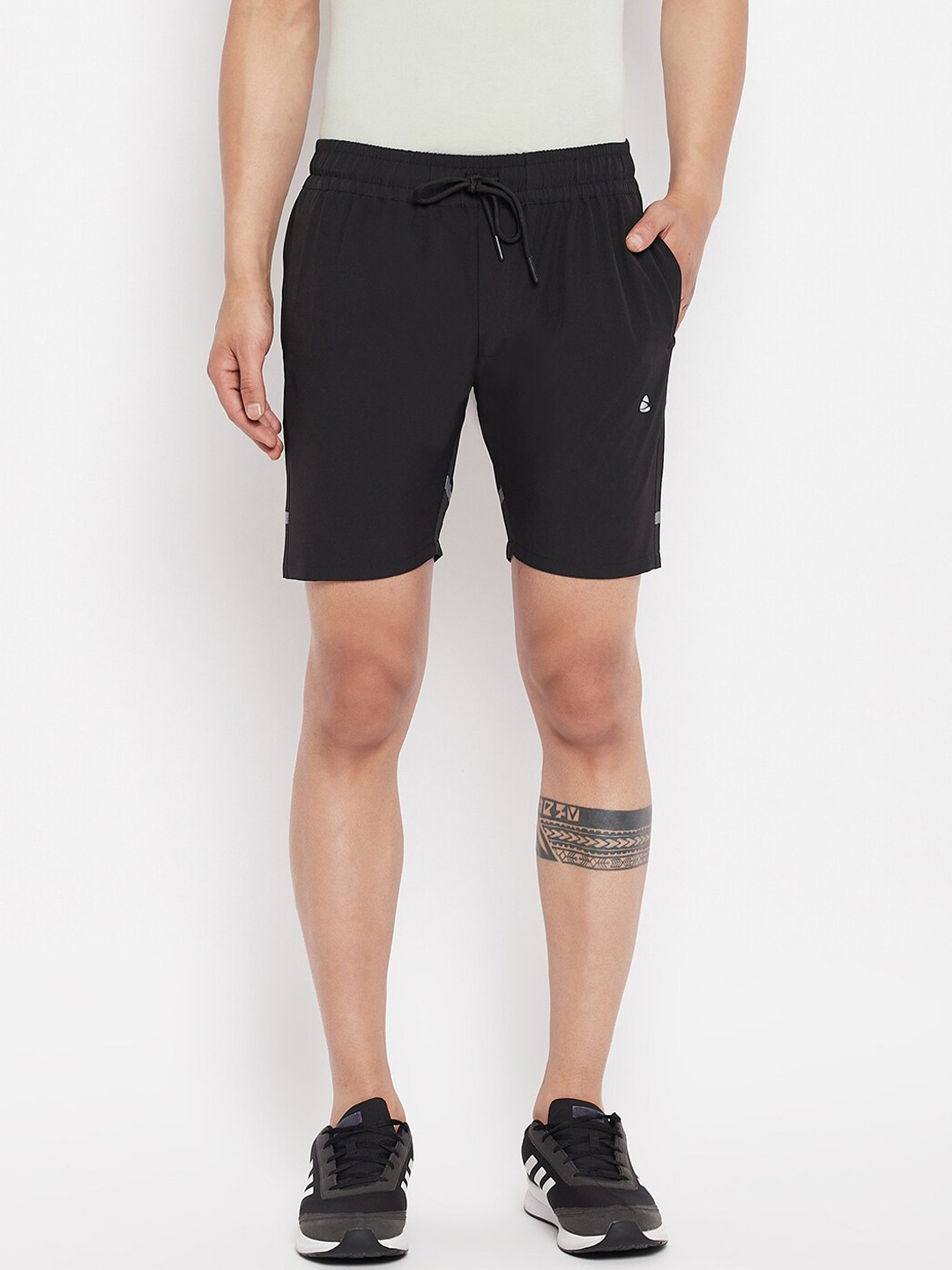 

Duke Men Black Slim Fit Sports Shorts