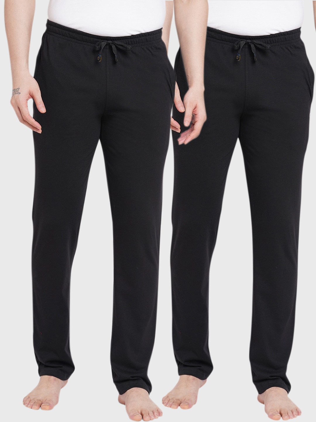 

Sweet Dreams Men Pack of 2 Black Regular Fit Lounge Pants