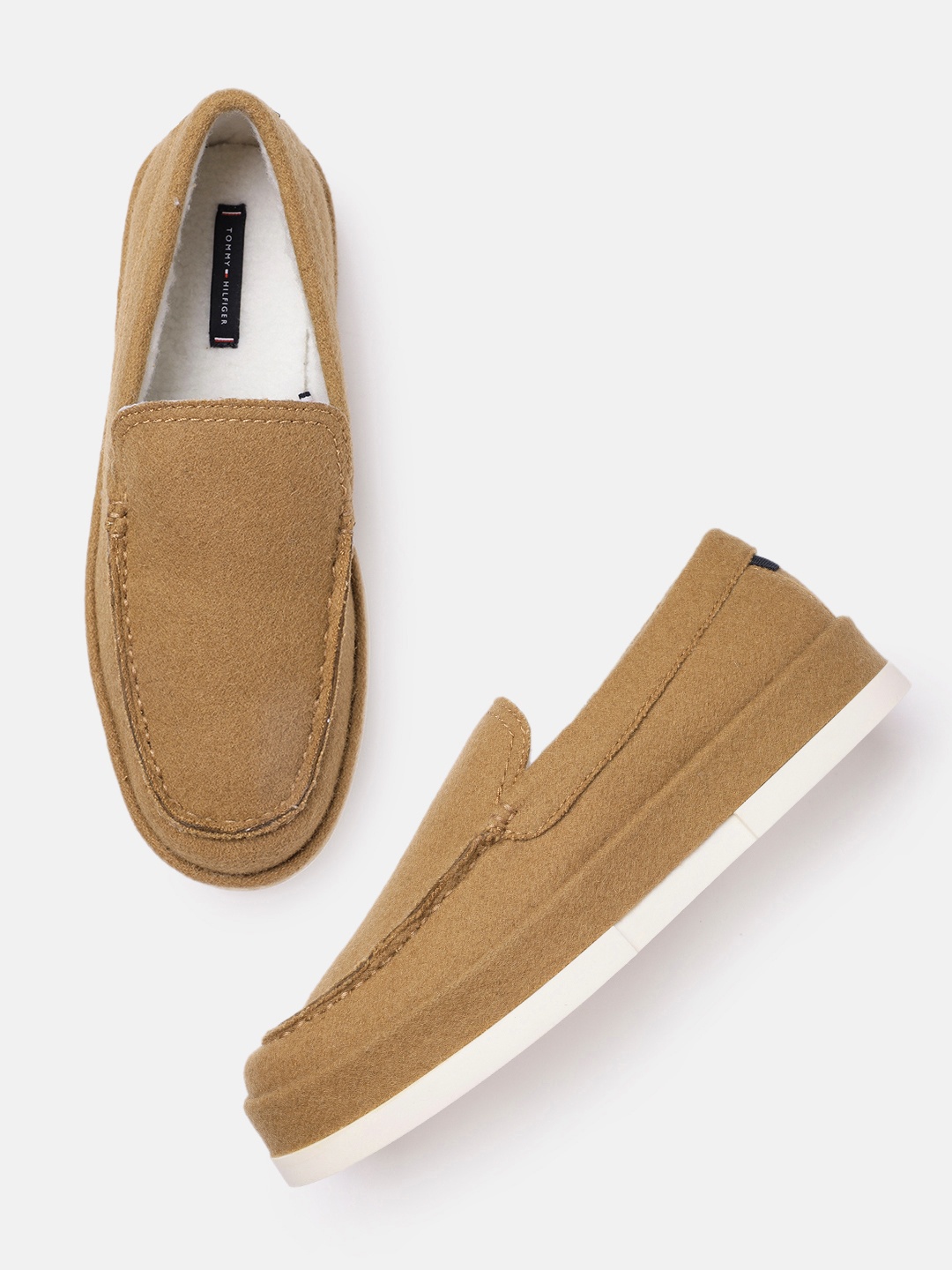 

Tommy Hilfiger Men Brown Solid Loafers