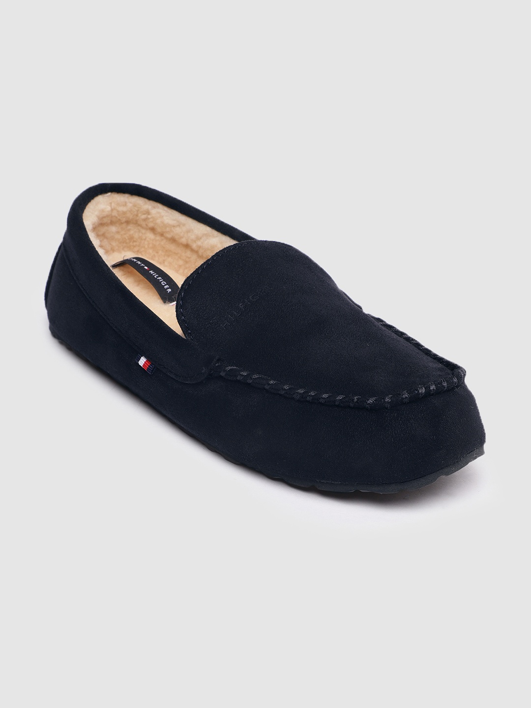 

Tommy Hilfiger Men Navy Blue Solid Loafers